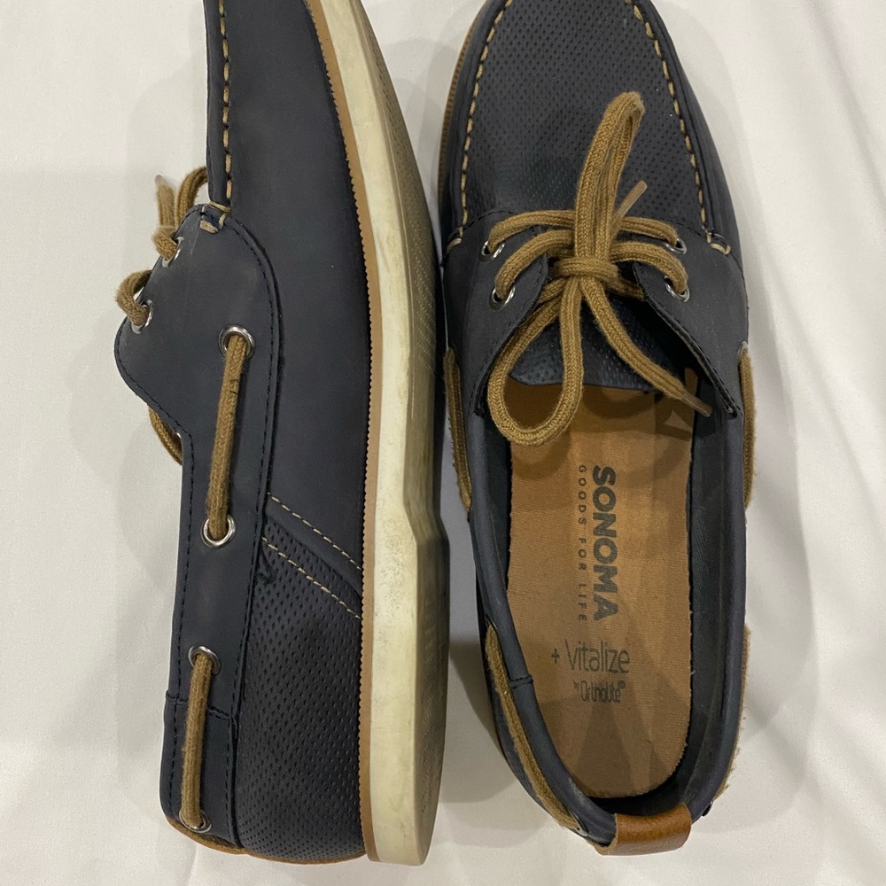 Blue loafers